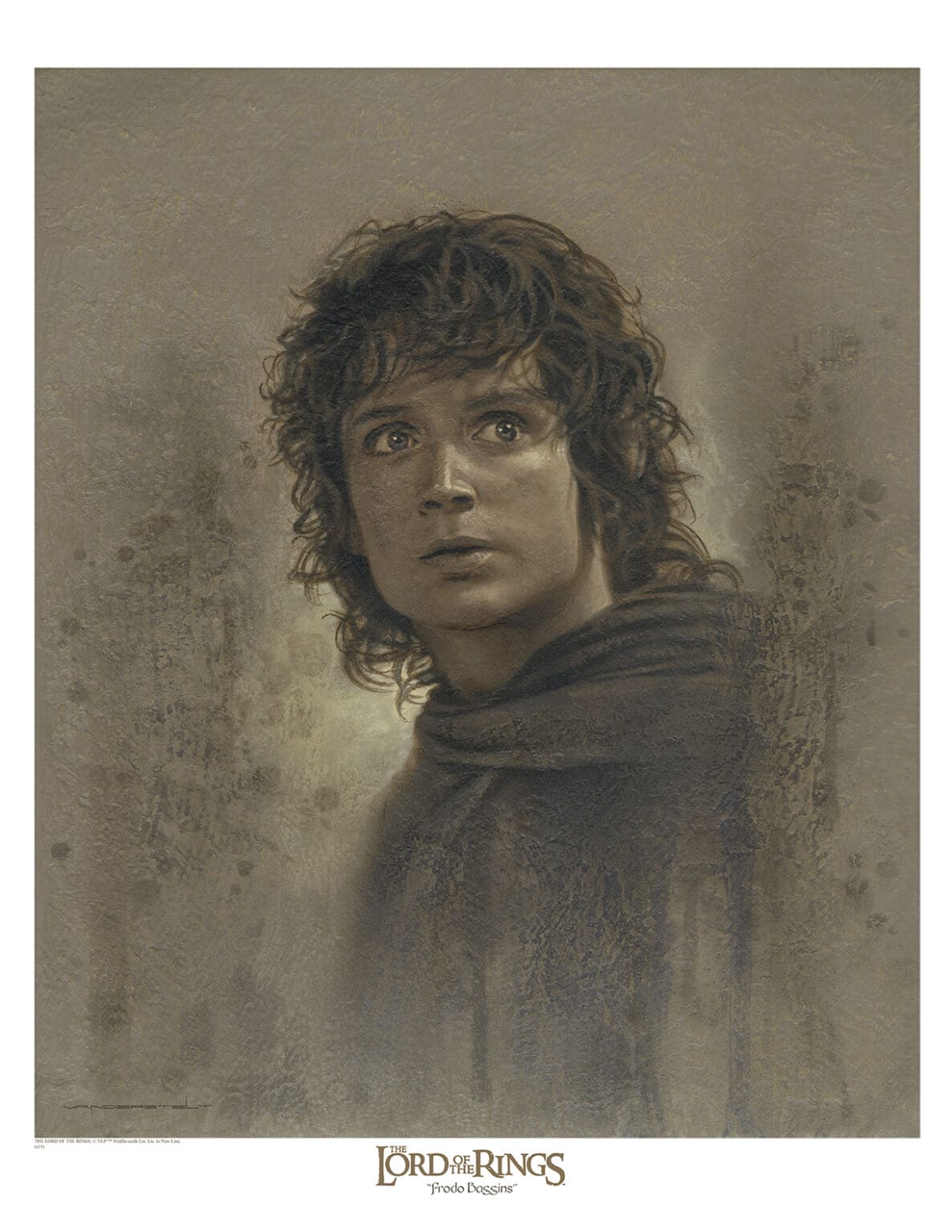 Frodo Print Frodo Antique Art Print - The Lord of the Rings - VanderStelt Studio