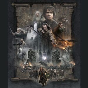 The Hobbit: The Battle of the Five Armies canvas giclee.