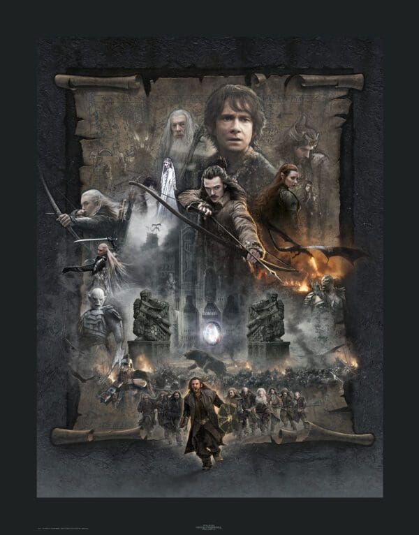 The Hobbit: The Battle of the Five Armies canvas giclee.