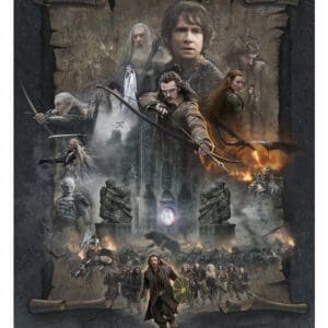 The Hobbit: The Battle of the Five Armies PAPER GICLEE poster.