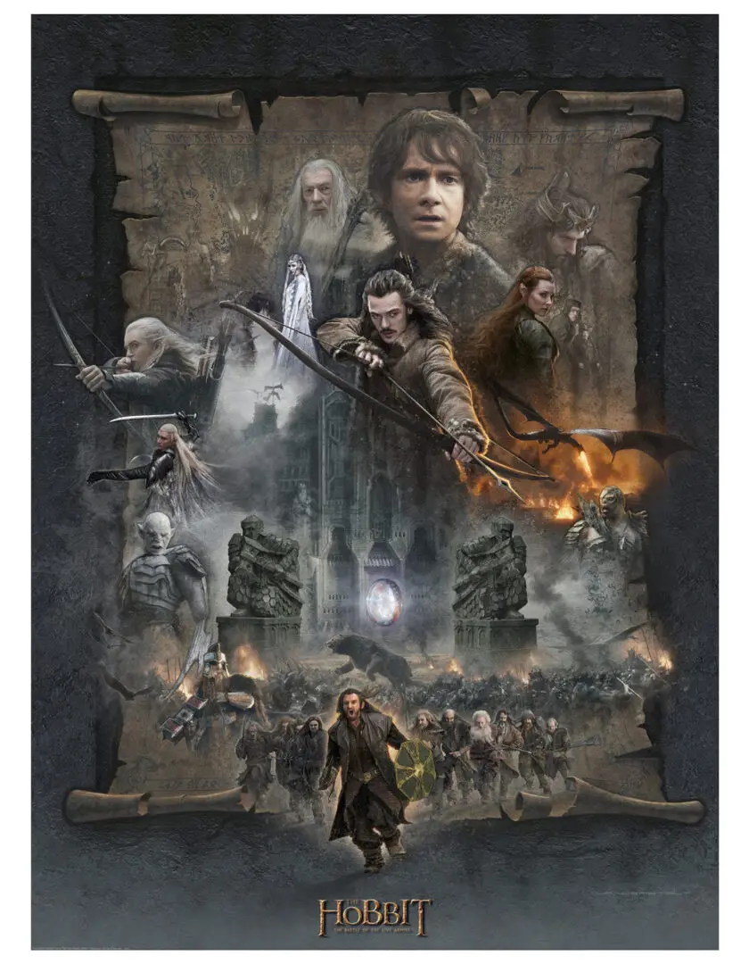 The Hobbit: The Battle of the Five Armies PAPER GICLEE poster.