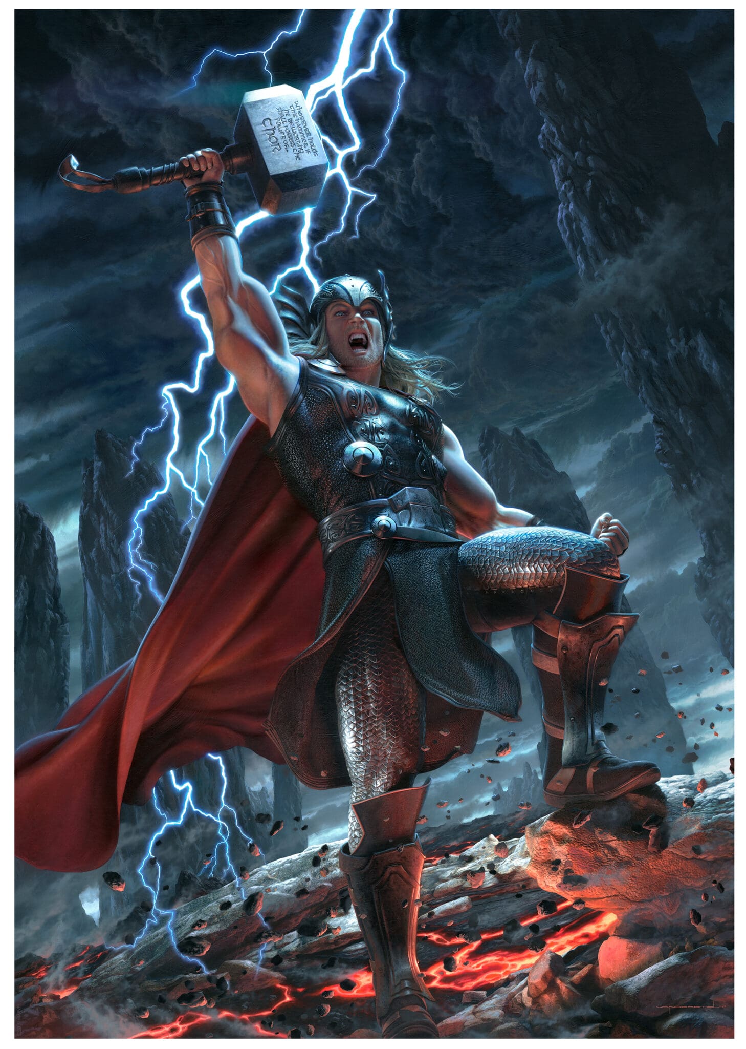 Statuette Sideshow - Thor - Thor Breaker Of Brimstone 65 Cm - MARVEL