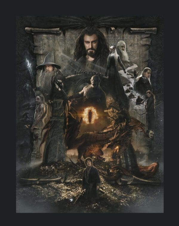 The hobbit the lord of the rings poster.