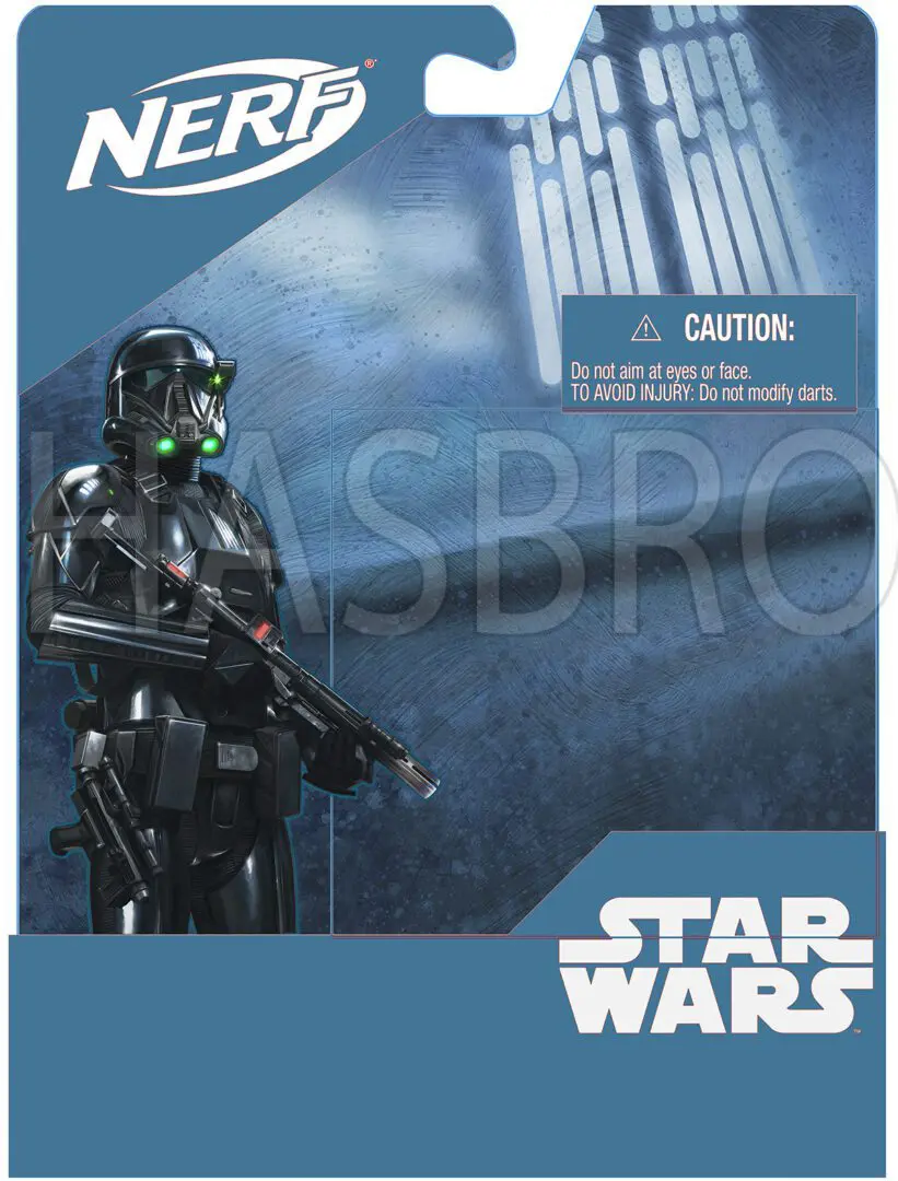 A star wars poster with a picture of the death trooper.