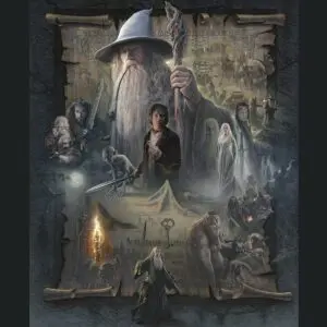 The Hobbit: An Unexpected Journey CANVAS GICLEE poster.