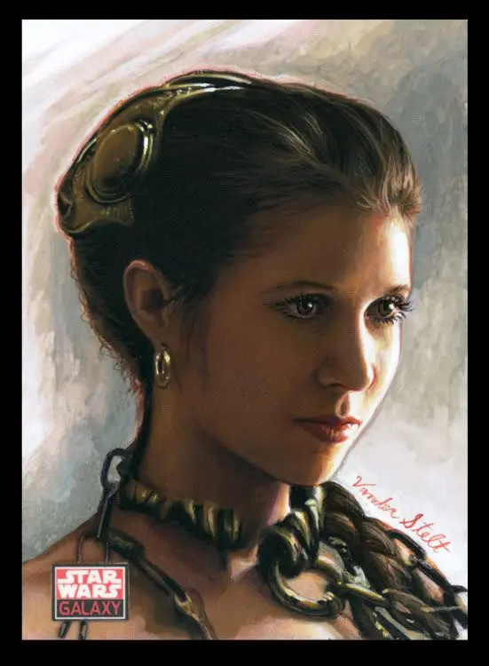 A painting of a star wars character.