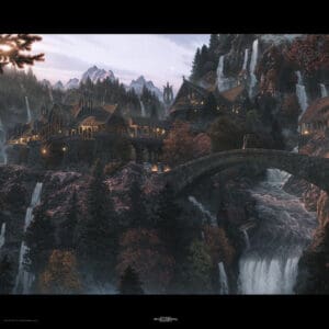 At the Bridge of Rivendell: A hope re-kindled Canvas Giclee Print